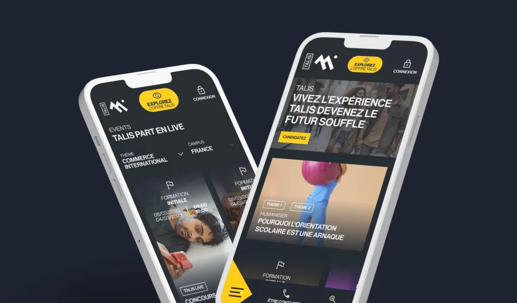 Refonte UX UI Talis